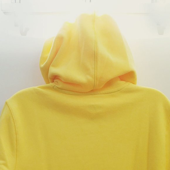 Tek Gear Ultrasoft Fleece Pullover Hoodie, Color - Flame Yellow, Size S, RN#7327 - Picture 7 of 15